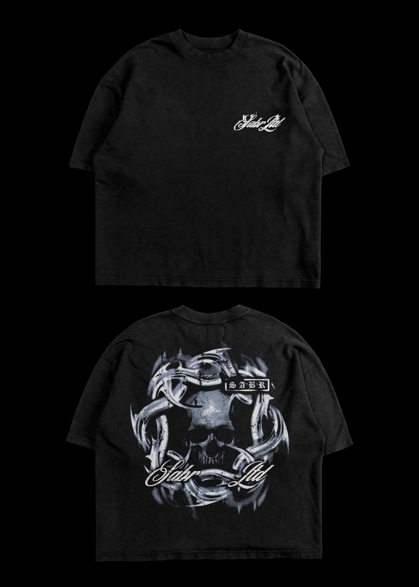 SKULLY TEE- BLACK