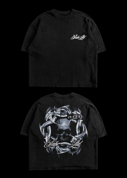 SKULLY TEE- BLACK